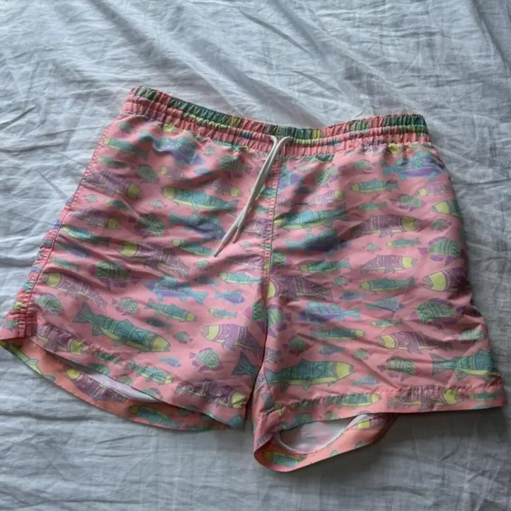 Vintage chubbies pink swim shorts
